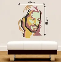 Decor Villa Jesus Wall Sticker & Decal (PVC Vinyl, Size- 58 cm x 43 cm), DVHMS1283L-thumb1