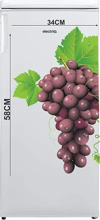 Decor Villa Grapes Fridge Sticker  Decal (PVC Vinyl, Size- 58 cm x 33 cm), DVHMS1258L-thumb1