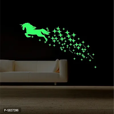 Glow In The Dark Horse Star Radium Night Glow Wall Sticker