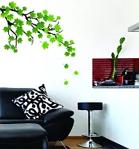 Decorvilla PVC Vinyl Flowers Wall Sticker and Decal (58 x 60 cm, Multicolor)-thumb1