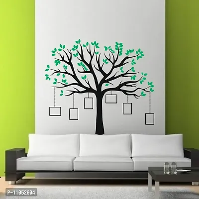 Decor Villa Beautifull PhotoFrame Tree Wall Sticker (PVC Vinyl, Size- 58 cm X 58 cm)