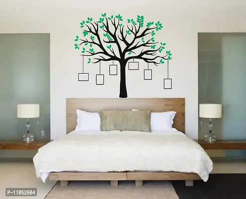 Decor Villa Beautifull PhotoFrame Tree Wall Sticker (PVC Vinyl, Size- 58 cm X 58 cm)-thumb2