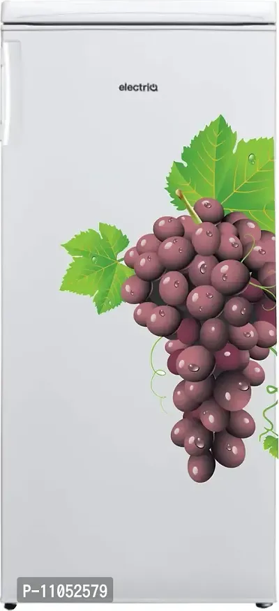 Decor Villa Grapes Fridge Sticker  Decal (PVC Vinyl, Size- 58 cm x 33 cm), DVHMS1258L-thumb0