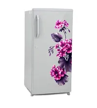 Decor Villa PVC Vinyl Floral Door/Fridge Design Sticker (Purple, 58 cm X 41 cm), Botanical-thumb2