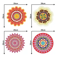 Diwali Decorative Sticker Rangoli Floor Sticker & Decal (PVC Vinyl, Size- 60 cm x 60 cm), DVRNM0157L-thumb1