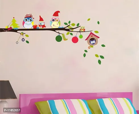 Decorvilla Tree Wall Sticker & Decal (PVC Vinyl, Size- 58 cm X 53 cm), Dvhms1150L-thumb2