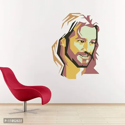 Decor Villa Jesus Wall Sticker & Decal (PVC Vinyl, Size- 58 cm x 43 cm), DVHMS1283L-thumb0