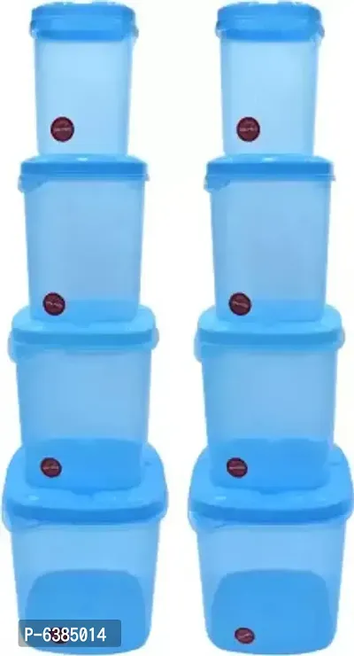 Plastic Utility Container 500 Ml 1000 Ml 1500 Ml 2000 Ml Pack Of 8 Blue-thumb0