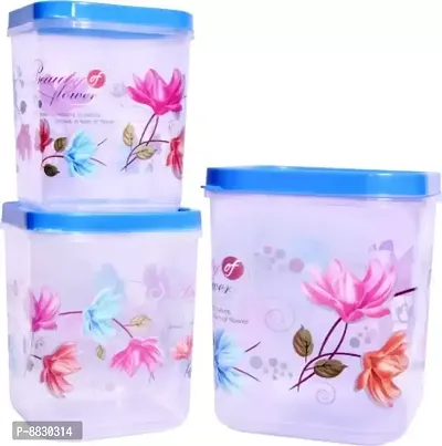 Plastic Grocery Container Set of 3