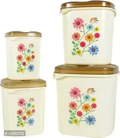 Plastic Grocery Container Set Of 4