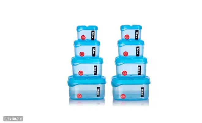 250ml, 500ml, 750ml, 1000ml Plastic Container set of 8-thumb0