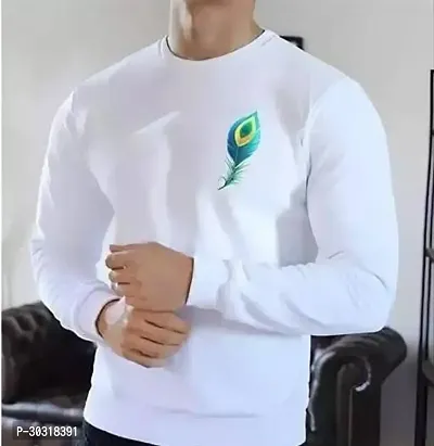 Reliable White Polyester Printed T-Shirt For Men-thumb0