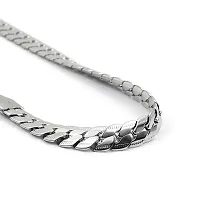 Stylish Stainless Steel Silver Plated Chain For Men-thumb3