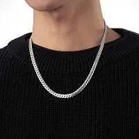 Stylish Stainless Steel Silver Plated Chain For Men-thumb4