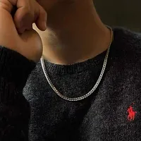 Stylish Stainless Steel Silver Plated Chain For Men-thumb2