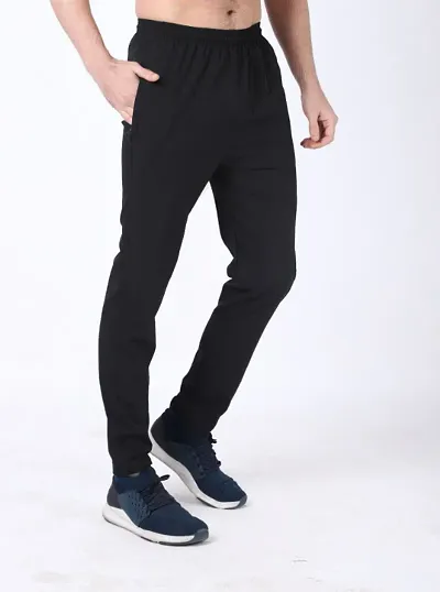 Buy REEBOK Black Polyester Regular Fit Mens Track Pants  Shoppers Stop