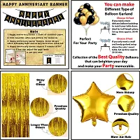 Happy Anniversary Decoration Items Kit | Wedding Anniversary Decoration Combo| Happy Marriage Anniversary Decoration Set | Anniversary Decoration for Couple, Husband, Wife and Adults (34Pcs)-thumb3