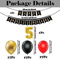 Happy Anniversary Decoration Items Kit | Wedding Anniversary Decoration Combo| Happy Marriage Anniversary Decoration Set | Anniversary Decoration for Couple, Husband, Wife and Adults (53Pcs)-thumb3