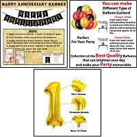 Happy Anniversary Decoration Items Kit | Wedding Anniversary Decoration Combo| Happy Marriage Anniversary Decoration Set | Anniversary Decoration for Couple, Husband, Wife and Adults (54Pcs)-thumb2