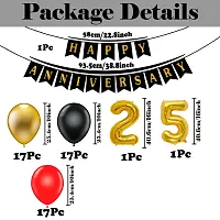 Happy Anniversary Decoration Items Kit | Wedding Anniversary Decoration Combo| Happy Marriage Anniversary Decoration Set | Anniversary Decoration for Couple, Husband, Wife and Adults (54Pcs)-thumb3