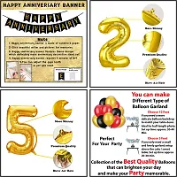 Happy Anniversary Decoration Items Kit | Wedding Anniversary Decoration Combo| Happy Marriage Anniversary Decoration Set | Anniversary Decoration for Couple, Husband, Wife and Adults (54Pcs)-thumb2