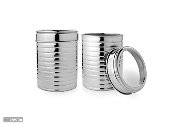 Vinayak International Stainless Steel Container Set - 1000 ml, 2 Pieces, Silver-thumb2