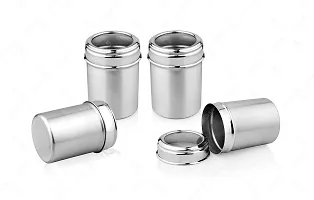 Urban Spoon Canister (4 Pcs Set (2 x 800 Ml. 2 x 1000 Ml Each), Stainless steel Container, Storage Jar Top See Through, Spice Jar-thumb2