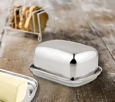 Vinayak Stainless Steel Butter Dish, Butter Pot, Butter Case 1 Set - 1 Top with 1 Tray Capacity - 500 Gram-thumb2