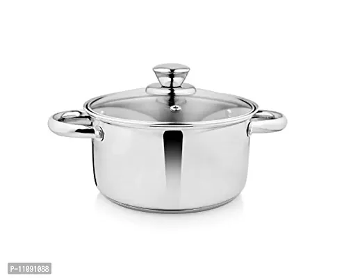 Vinayak International Stainless Steel Casserole with Lid - 2300L, 1 Piece, Silver-thumb3