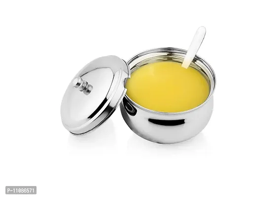 Vinayak Stainless Steel Ghee Pot, Oil Pot, Ghee Storage Container, Ghee Serving Container 350 Ml-thumb4