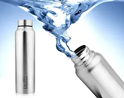 Urban Spoon Stainless Steel Water Bottle, Refrigerator Water Bottle - 920 Ml - 1 Pc - Straight - Silver-thumb4