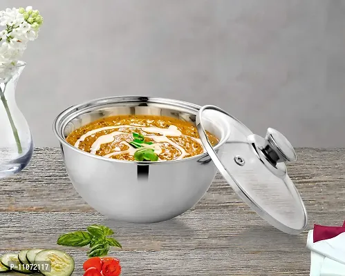 RBAN Spoon Stainless Steel Double Wall U Shape Serving Bowl-thumb5