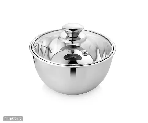 RBAN Spoon Stainless Steel Double Wall U Shape Serving Bowl-thumb0