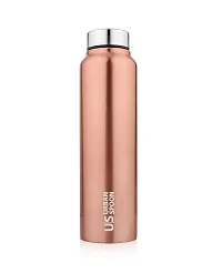 Urban Spoon Stainless Steel Water Bottle, Refrigerator Water Bottle, Bag Pack Bottle, Office Water Bottle - 920 Ml - 1 Pc - Straight - Copper Finish-thumb1