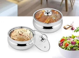 Stainless Steel Double wall Belly Serving Bowl PU Insulated-thumb3