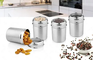 Urban Spoon Canister (4 Pcs Set (2 x 800 Ml. 2 x 1000 Ml Each), Stainless steel Container, Storage Jar Top See Through, Spice Jar-thumb4