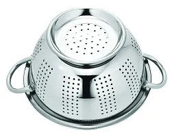 Vinayak Stainless Steel Colander, Strainer, Sieves 3000ml Dia- 24cm with Pudding and Handle-thumb3