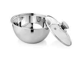 RBAN Spoon Stainless Steel Double Wall U Shape Serving Bowl-thumb2