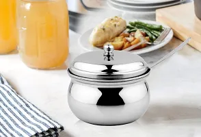 Vinayak Stainless Steel Ghee Pot, Oil Pot, Ghee Storage Container, Ghee Serving Container 350 Ml-thumb2