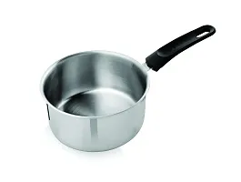 Vinayak International Stainless Steel Sauce Pan, Sauce Pot with Bakelite Handle 1300ml Dia - 15 cm-thumb1