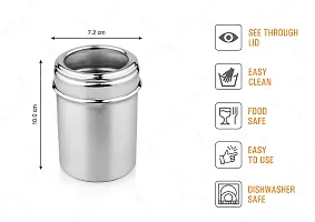 Urban Spoon Canister (4 Pcs Set (2 x 800 Ml. 2 x 1000 Ml Each), Stainless steel Container, Storage Jar Top See Through, Spice Jar-thumb3