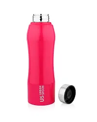 Urban Spoon Stainless Steel Water Bottle, Refrigerator Bottle - 1000 Ml 1 Pc - Belly Cherry Red-thumb2