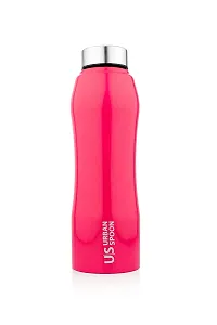 Urban Spoon Stainless Steel Water Bottle, Refrigerator Bottle - 1000 Ml 1 Pc - Belly Cherry Red-thumb1