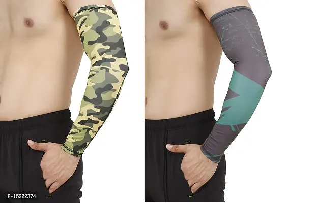 Buy UNBEATABLE Compression Arm Sleeves Pair for Gym, Running, Cricket,  Tennis, Basketball, Badminton More- (pack of 2) Online In India At  Discounted Prices