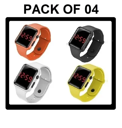 2N2 A1 Led Watch For Kids Multicolor Pack Of_4