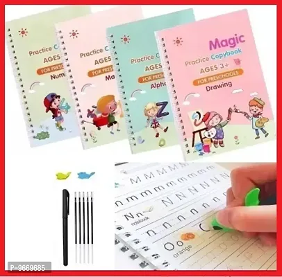 Magic Writing Practice Book With Pen Set of 4