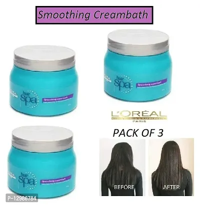 LOr&eacute;al Paris Hair Spa Smoothing Creambath  PACK OF 3