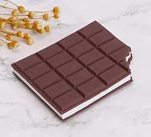 SMR Chocolate cented Chocolate Memo Pad Half Eaten Notebook Day Planner Blank Pages (Brown) School Stationery Items for Girls, Boys, Unisex-thumb1