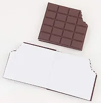 SMR Chocolate cented Chocolate Memo Pad Half Eaten Notebook Day Planner Blank Pages (Brown) School Stationery Items for Girls, Boys, Unisex-thumb3