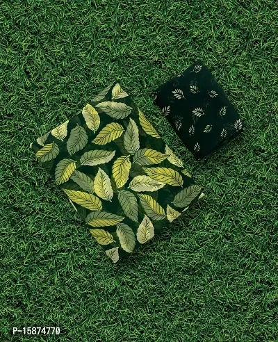 Stylish Rayon Green Saree with Blouse piece-thumb0